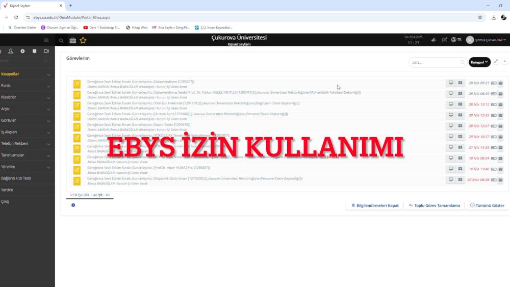 Yıllık İzin Formları Güncellendi - Kullanım Kılavuzu